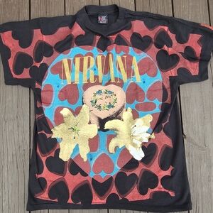 NIRVANA NEW OLD STOCK ORIGINAL XL SHIRT 1993 COPYRIGHT,soundgarden,pearl jam